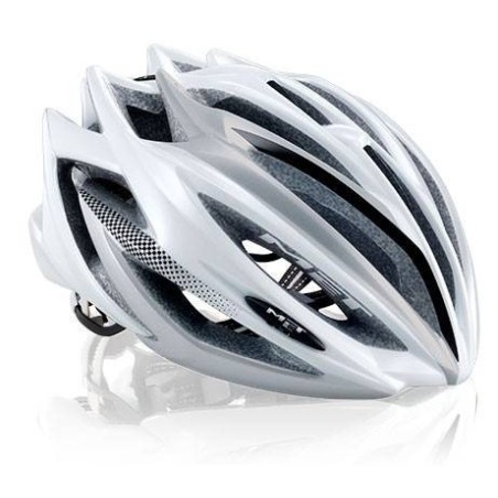 Casco Met Estro Blanco y Plata: Ligero y Seguro, ¡Compra Ya!
