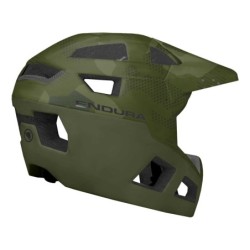 Casco Endura Integral Infantil Verde Oliva - ¡Protección Total!