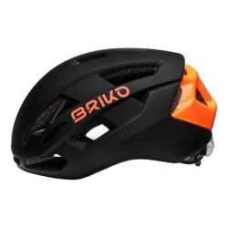 Compra Casco Briko Izar Negro Naranja: Estilo y Seguridad