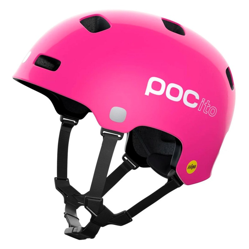 Casco POCito Crane MIPS Rosa Fluor: Seguridad y Estilo Infantil