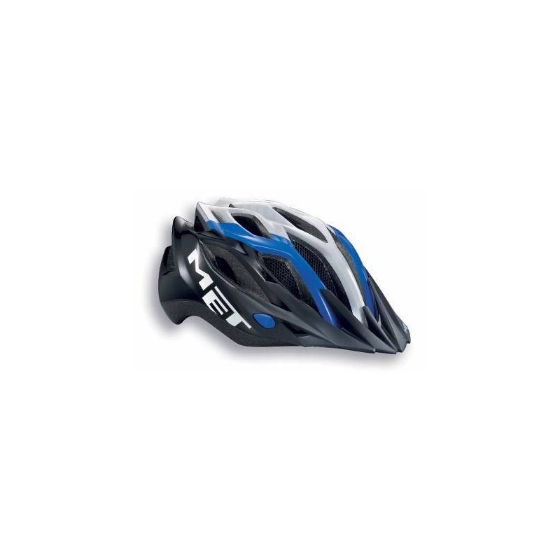 Compra Casco Met Crossover Azul y Negro - Seguridad y Estilo