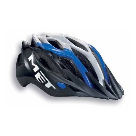 Compra Casco Met Crossover Azul y Negro - Seguridad y Estilo