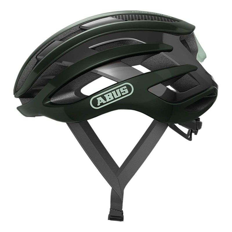 Casco Abus AirBreaker Verdoso Negro: Ligereza y Estilo, ¡Compra Ya!