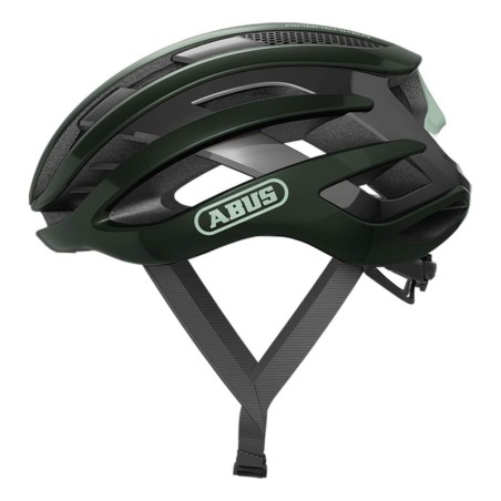 Casco Abus AirBreaker Verdoso Negro: Ligereza y Estilo, ¡Compra Ya!