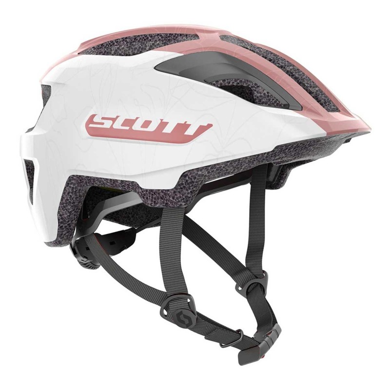 Casco Scott Spunto Junior Blanco Rosa - ¡Seguridad y Estilo!