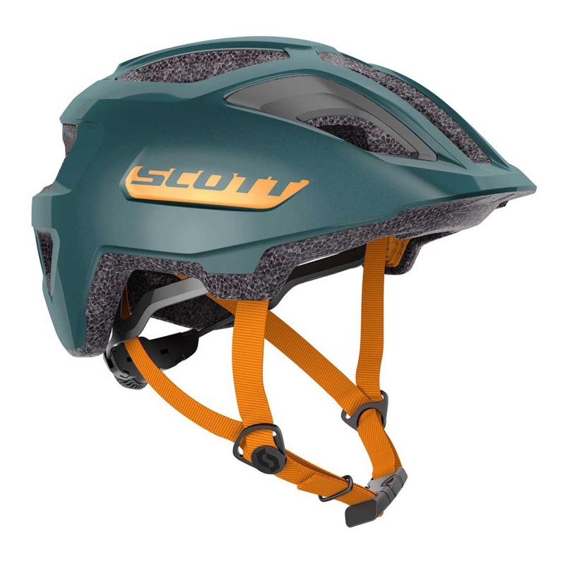 Casco Scott Spunto Verde Azulado Junior: Seguridad y Estilo - ¡Compra Ahora!