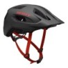 Casco Scott Supra Gris Oscuro Rojo: Seguridad y Estilo - ¡Compra Ya!