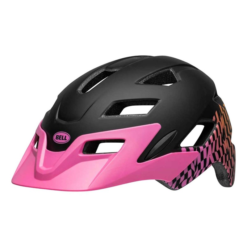 Casco Bell Sidetrack Rosa Negro Infantil - Seguridad y Estilo