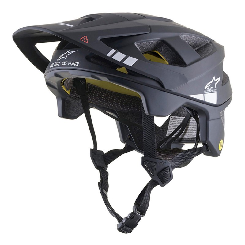 Compra Casco Alpinestars Vector Tech MIPS Negro Plata ¡Protección Superior!
