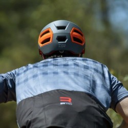 Compra Casco DPV Centaur Gris Oscuro Naranja - Seguridad y Estilo