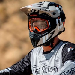 Compra Casco Hebo Heritage Blanco Negro Gris - Estilo y Seguridad