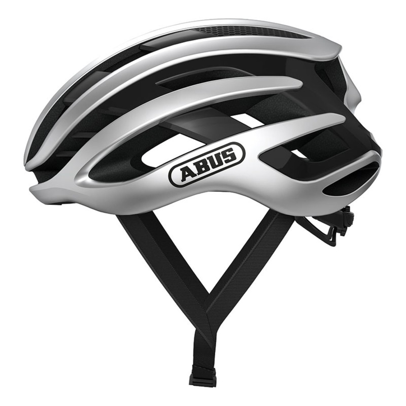 Casco Abus AirBreaker Plateado: Ligero y Aerodinámico - ¡Compra Ahora!