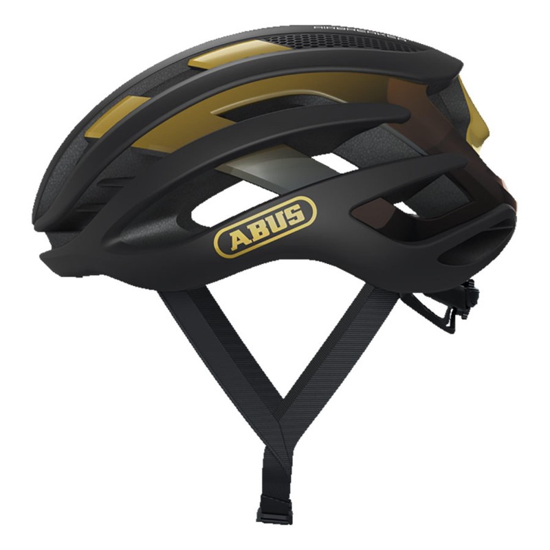 Casco Abus AirBreaker Negro Oro: Ligereza y Estilo, ¡Compra Ya!