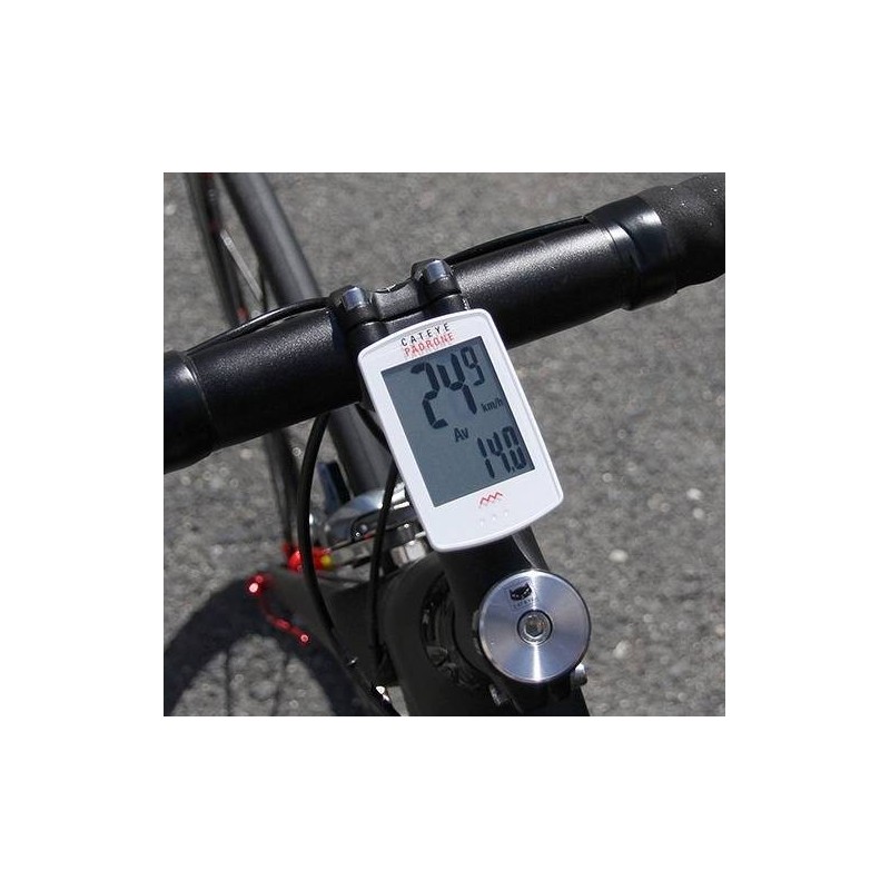 Compra CuentaKilómetros Cateye PADRONE PA100WW Blanco - Precisión y Estilo