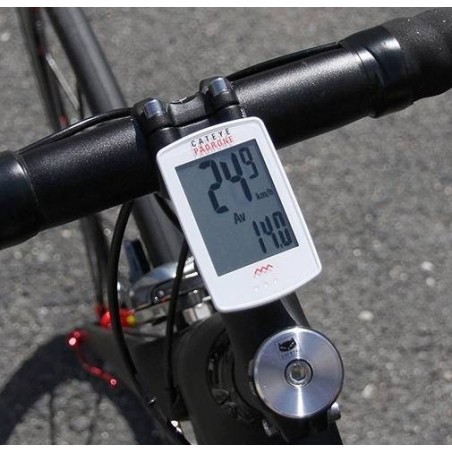 Compra CuentaKilómetros Cateye PADRONE PA100WW Blanco - Precisión y Estilo