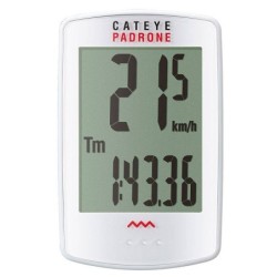 Compra CuentaKilómetros Cateye PADRONE PA100WW Blanco - Precisión y Estilo