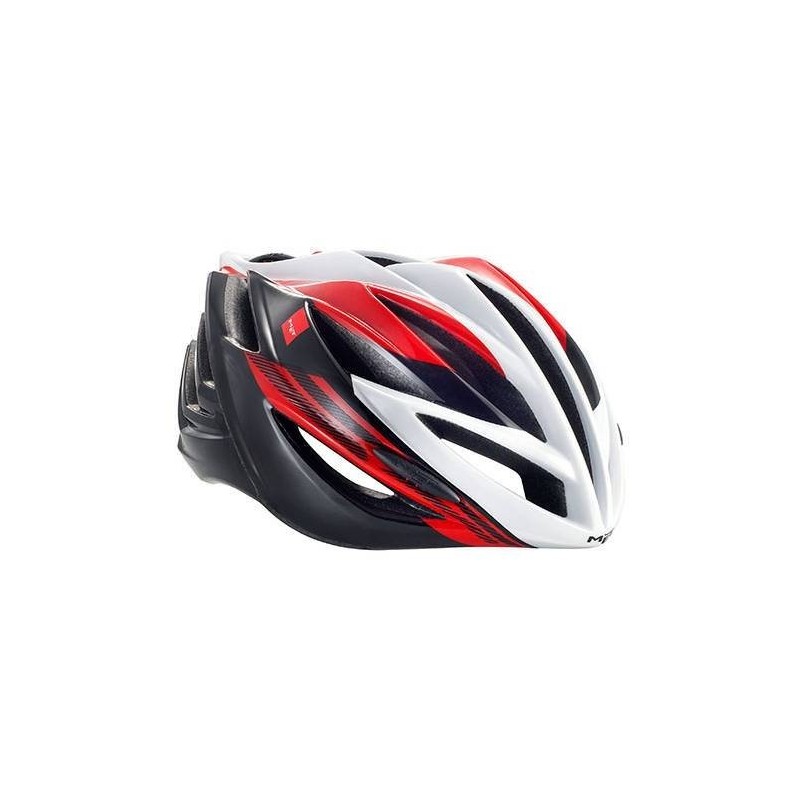 Casco Met Forte Rojo y Blanco: Seguridad y Estilo, ¡Compra Ya!
