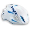 Casco Met Manta Azul y Blanco: Seguridad y Estilo ¡Compra Ahora!