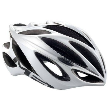 Casco Met Inferno UL Blanco y Plata: Ligero y Seguro - ¡Compra Ya!