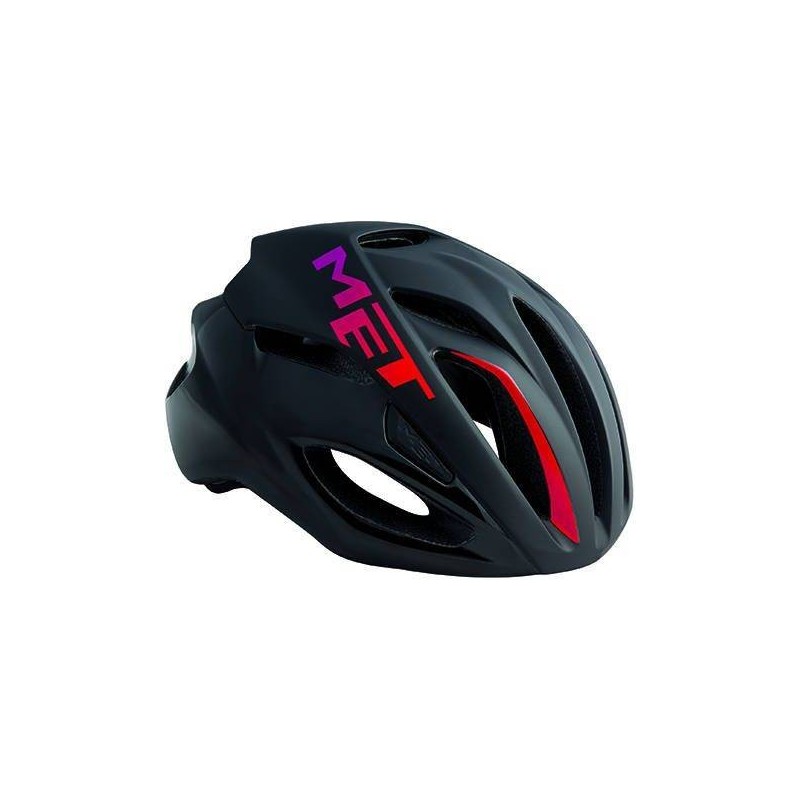 Casco Met Rivale Negro y Rosa: Ligero y Seguro - ¡Compra Ahora!