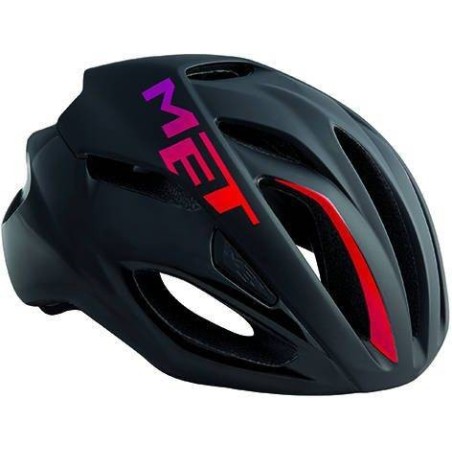 Casco Met Rivale Negro y Rosa: Ligero y Seguro - ¡Compra Ahora!