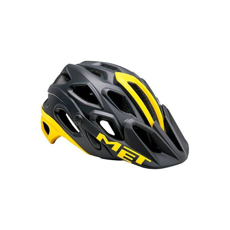 Casco Met Lupo Negro y Amarillo: Seguridad y Estilo - ¡Compra Ya!