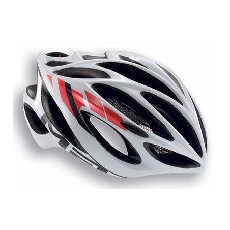 Casco Met Inferno Blanco y Rojo: Ligereza y Estilo, ¡Compra Ya!