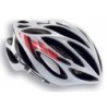 Casco Met Inferno Blanco y Rojo: Ligereza y Estilo, ¡Compra Ya!