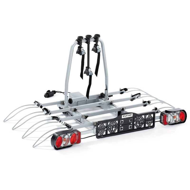 Portabicicletas Eufab 11514 Luke: ¡Aprovecha 4 bicicletas!