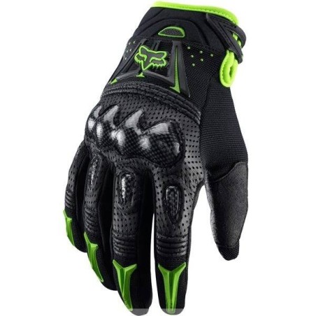 Guantes Ciclismo FOX Negros y Verdes: Comodidad y Estilo - ¡Compra Ahora!