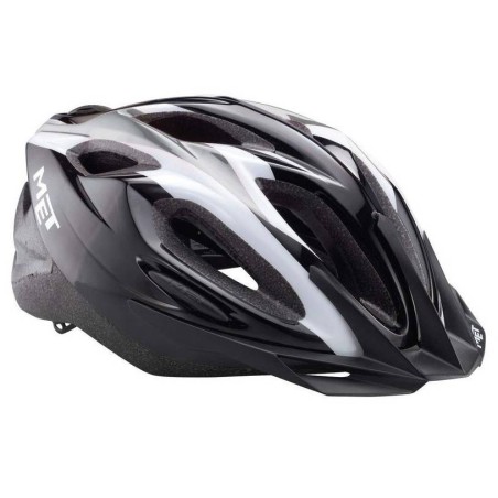 Casco Met Xilo Negro y Blanco: Ligero y Seguro - ¡Compra Ahora!