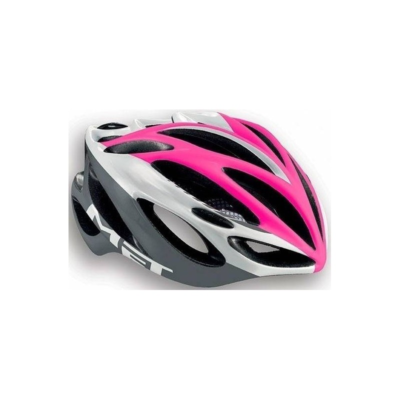 Casco Met Inferno Rosa Blanco: Ligero y Seguro, ¡Compra Ya!