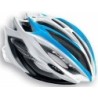 Compra el Casco Met Estro Azul, Blanco y Negro - ¡Seguridad y Estilo!