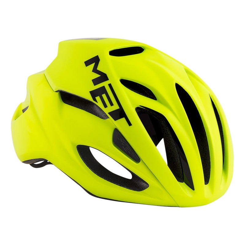 Casco MET Rivale Amarillo Fluor: Ligero y Seguro, ¡Compra Ya!