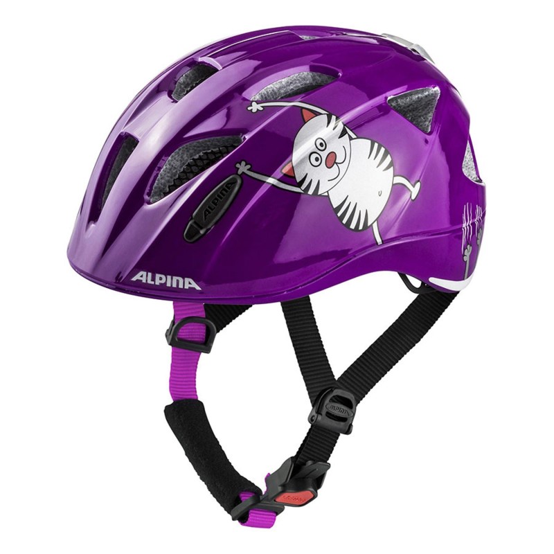 Casco Alpina XIMO Flash Morado Infantil - ¡Seguridad y Estilo!