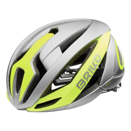 Compra Casco Briko Quasar Gris Amarillo Mate - Seguridad y Estilo