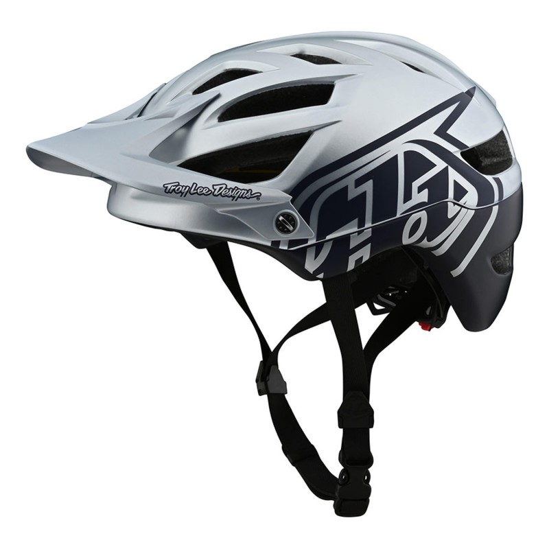 Casco Troy Lee A1 MIPS Plateado Azul: Seguridad y Estilo ¡Compra Ahora!