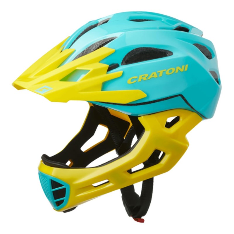 Casco Cratoni C-Maniac Freeride Turquesa Amarillo - ¡Compra Ya!