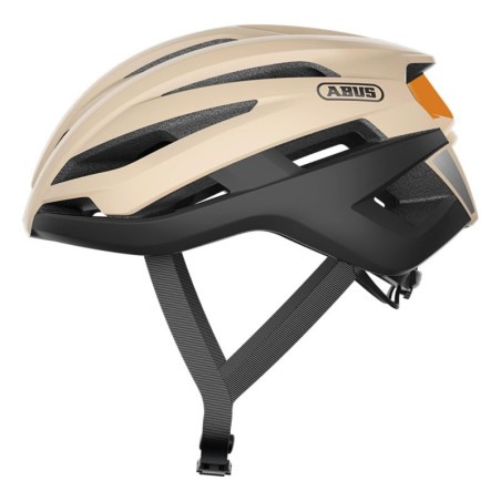 Casco Abus StormChaser Gravel Beige Negro - Seguridad y Estilo