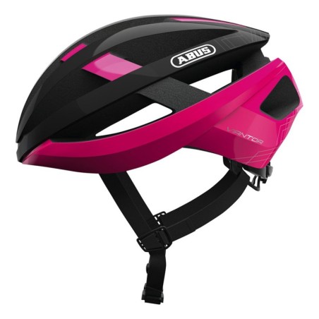 Casco Abus Viantor Negro Rosa: Ligero y Seguro - ¡Compra Ahora!
