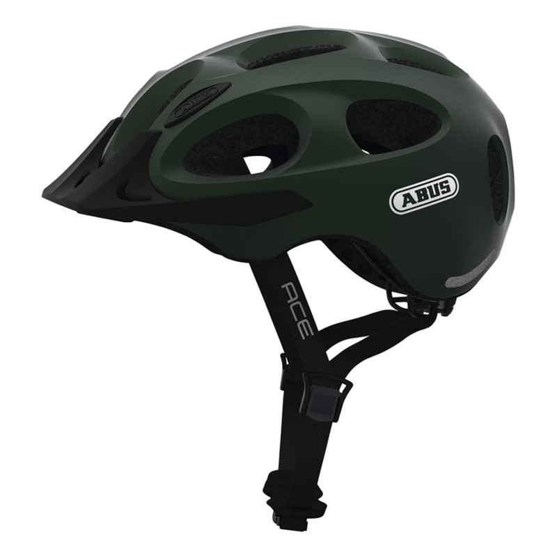 Casco Abus Youn-I ACE Verde Oscuro: Seguridad y Estilo - ¡Compra Ahora!