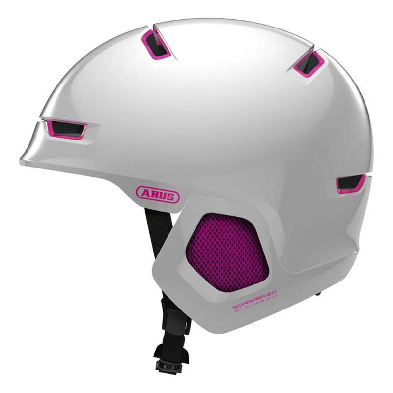 Casco Abus Scraper 3.0 ERA Gris Rosa: Estilo y Seguridad ¡Compra Ya!