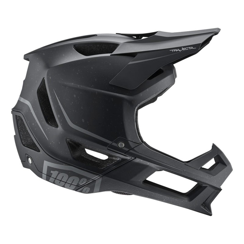Casco 100% Trajecta Negro: Seguridad y Estilo, ¡Compra Ya!