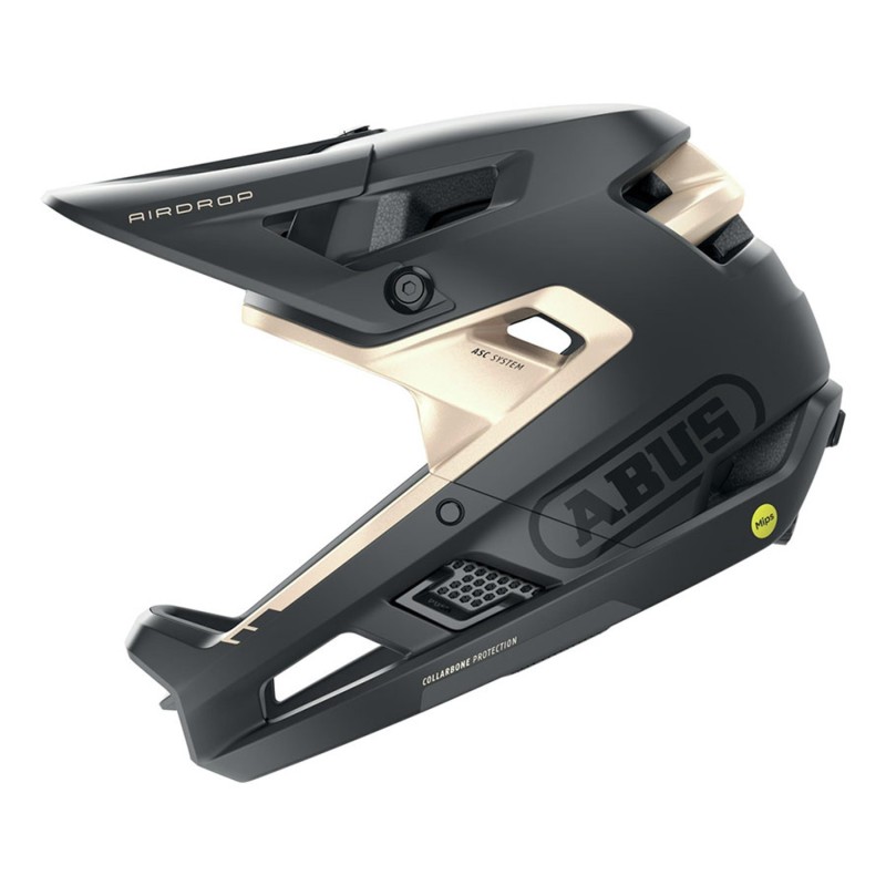 Casco Abus AirDrop MIPS Negro Oro: Seguridad y Estilo ¡Compra Ya!