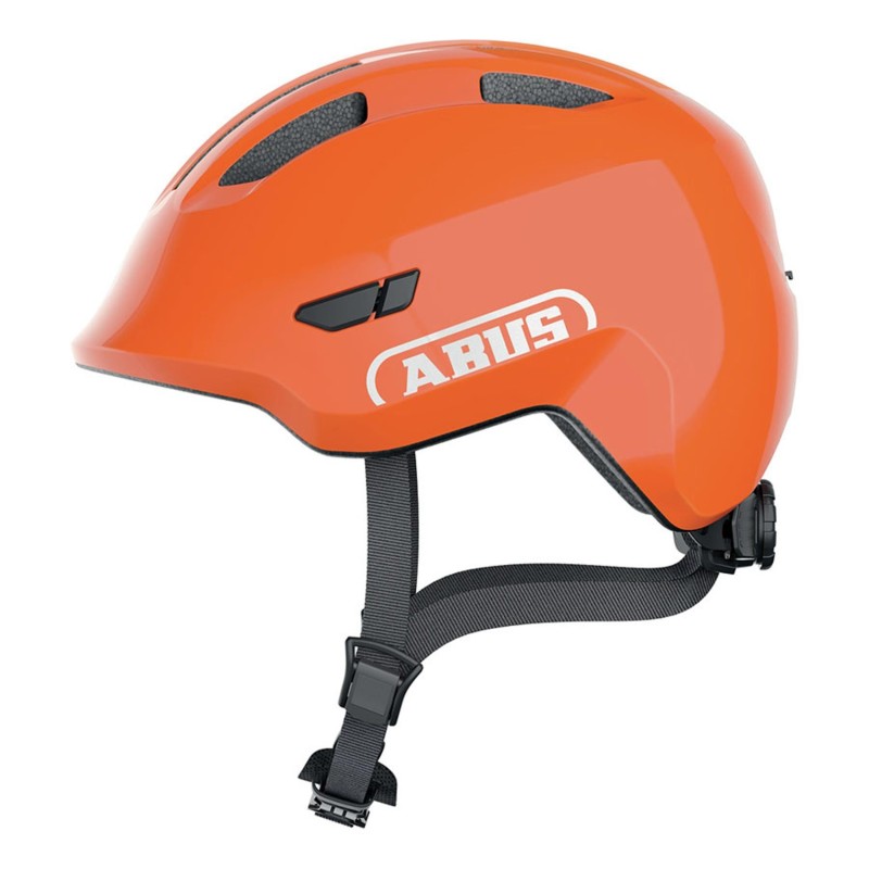 Casco Abus Smiley 3.0 Naranja Infantil: Seguridad y Estilo ¡Compra Ya!