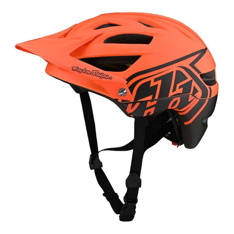 Compra Casco Troy Lee A1 Negro Anaranjado - Estilo y Seguridad