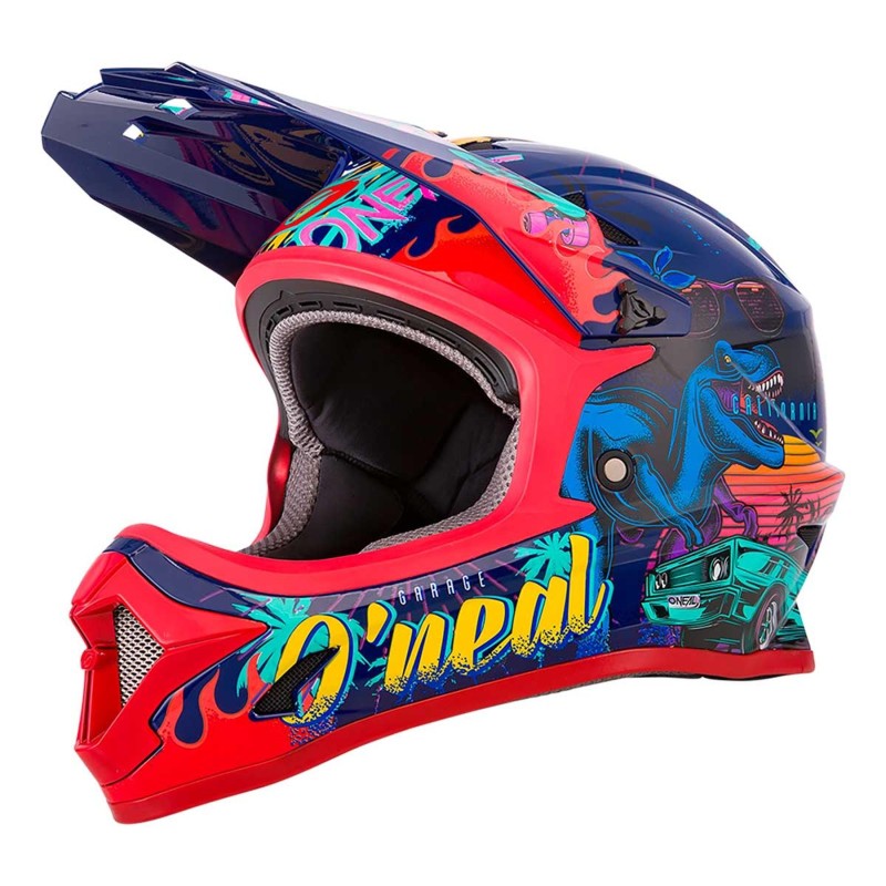 Casco O'Neal Sonus Rojo Azul Infantil: ¡Protección y Estilo!