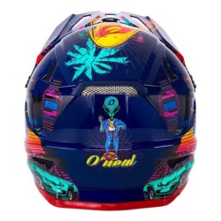 Casco O'Neal Sonus Rojo Azul Infantil: ¡Protección y Estilo!