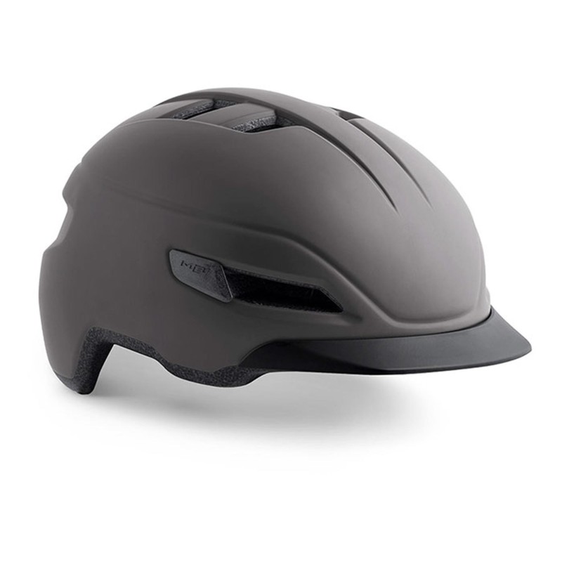 Casco MET Corso Gris Oscuro Mate: Ligero y Seguro - ¡Compra Ahora!