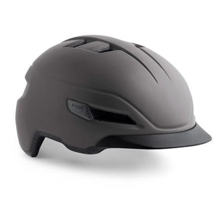 Casco MET Corso Gris Oscuro Mate: Ligero y Seguro - ¡Compra Ahora!